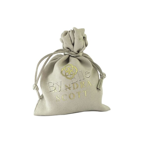 NEW! Kendra Scott GOLD Leanor Bar Multicolor Quartz Necklace Dust Bag - Picture 9 of 9